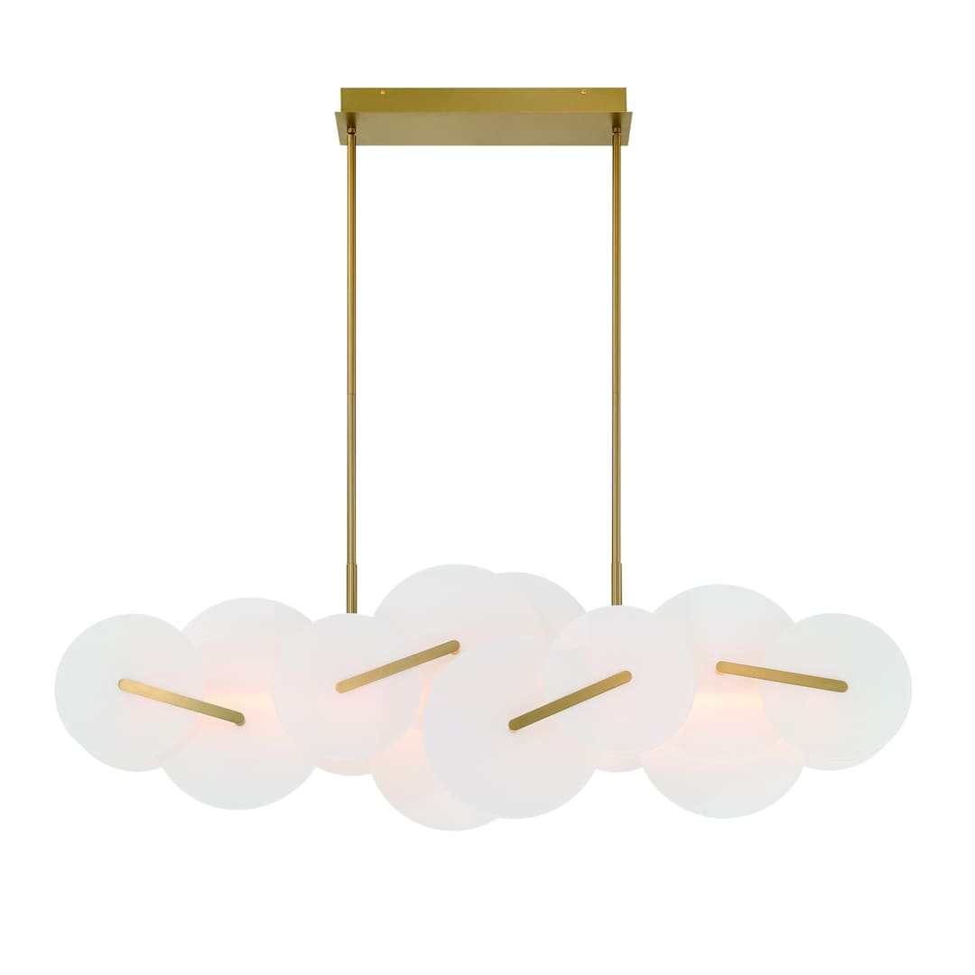 Nuvola 56" Wide LED Abstract Linear Chandelier