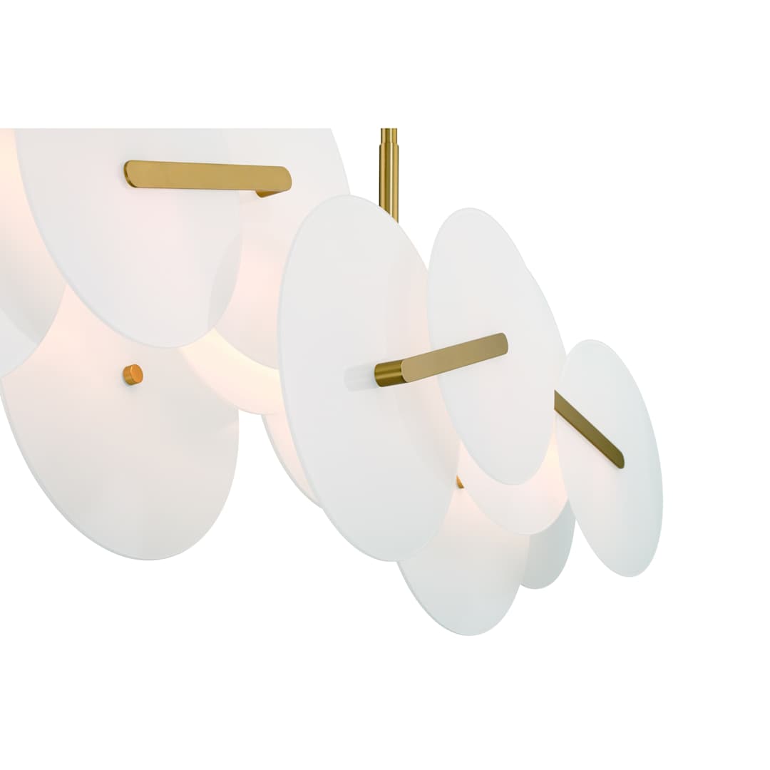 Nuvola 56" Wide LED Abstract Linear Chandelier