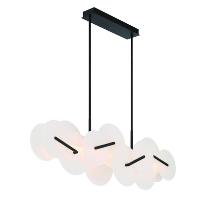 Nuvola 56" Wide LED Abstract Linear Chandelier