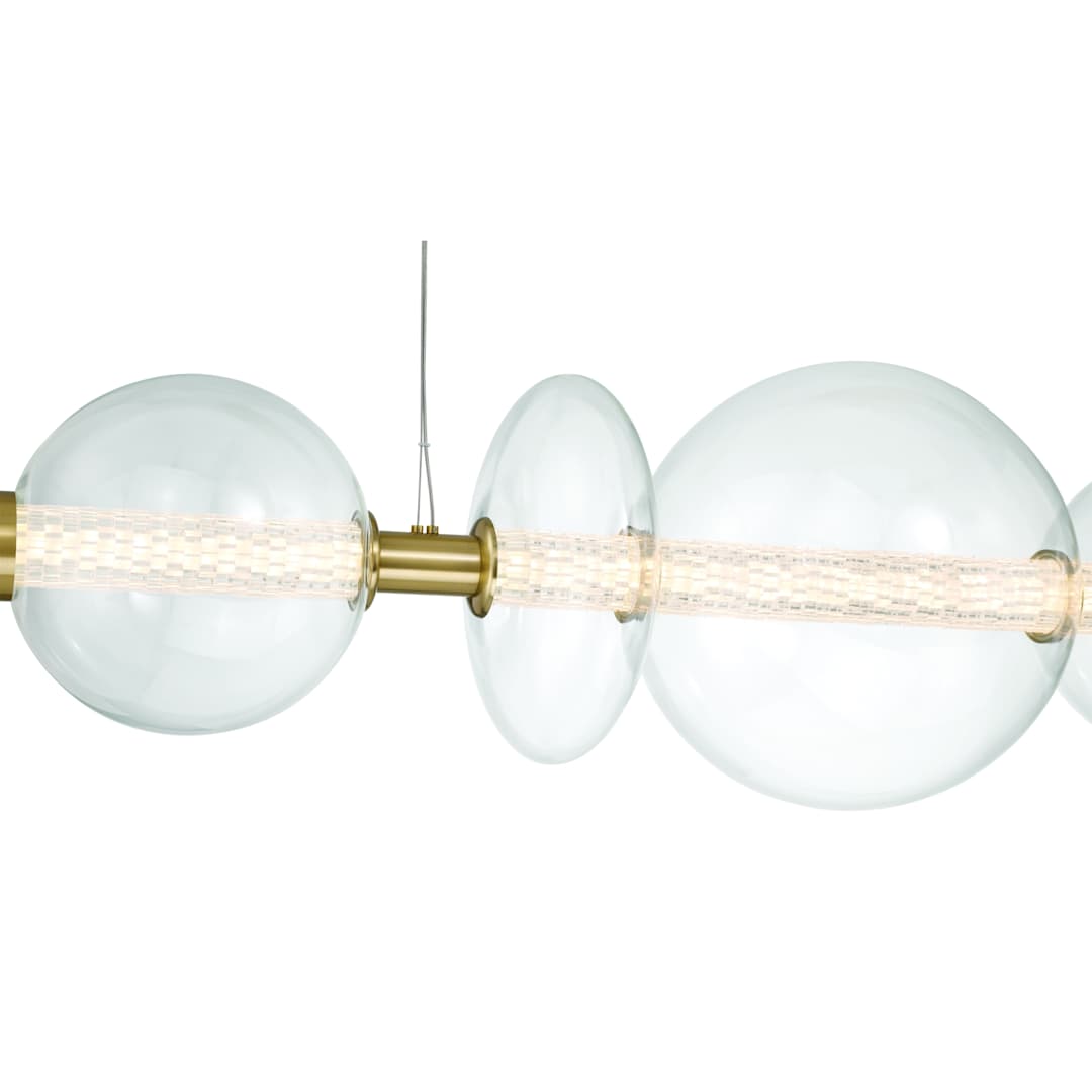 Atomo 74" Wide LED Linear Chandelier