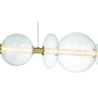 Atomo 74" Wide LED Linear Chandelier