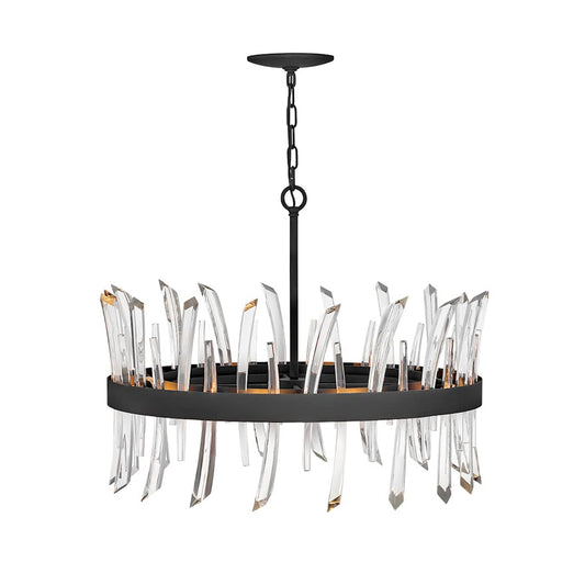 Revel 8 Light 28" Wide Crystal Drum Chandelier