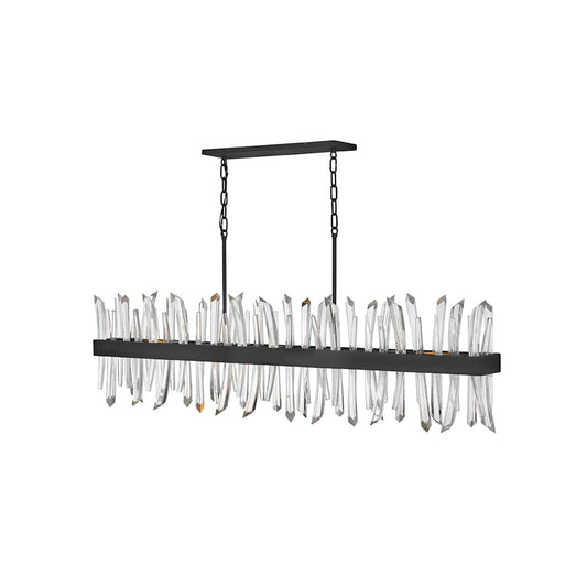 Revel 6 Light 56" Wide Crystal Linear Chandelier