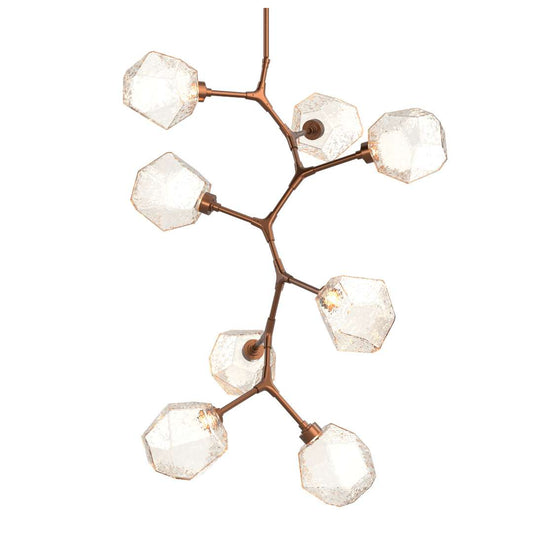Gem 30" Wide 8 Light LED Abstract Chandelier