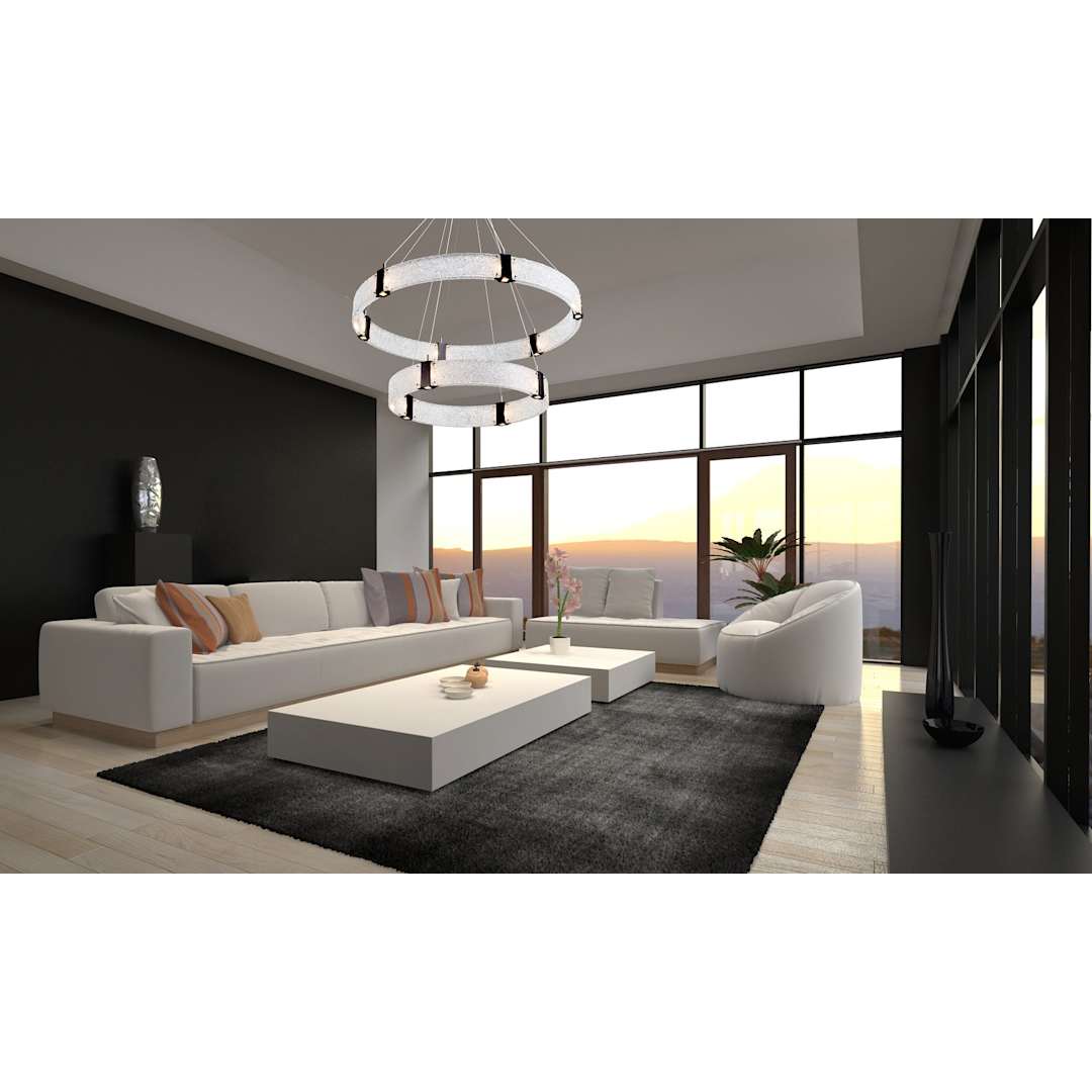 Parallel 60" Wide LED Ring Chandelier