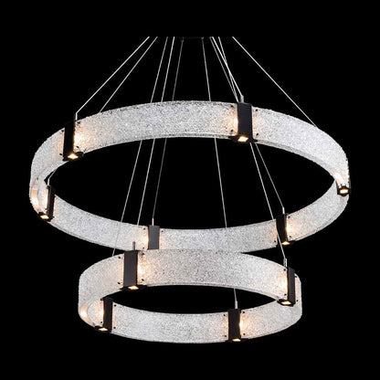 Parallel 60" Wide LED Ring Chandelier