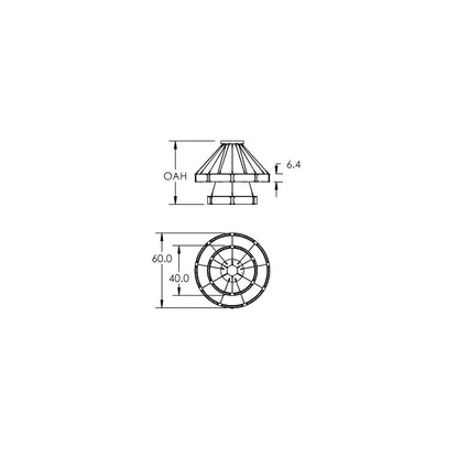 Parallel 60" Wide LED Ring Chandelier