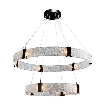 Parallel 60" Wide LED Ring Chandelier