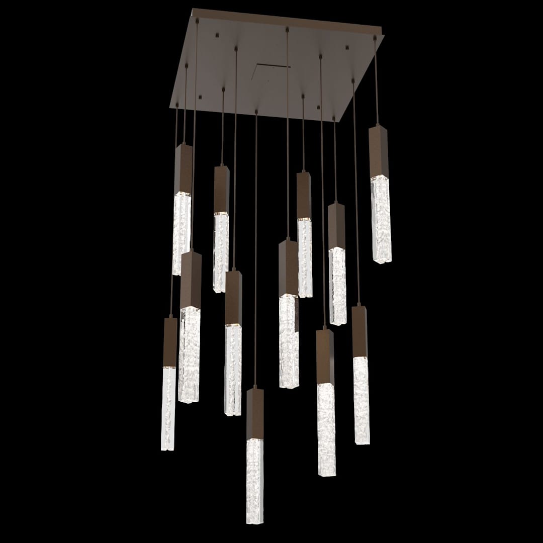 Axis 12 Light 30" Wide LED Multi Light Pendant