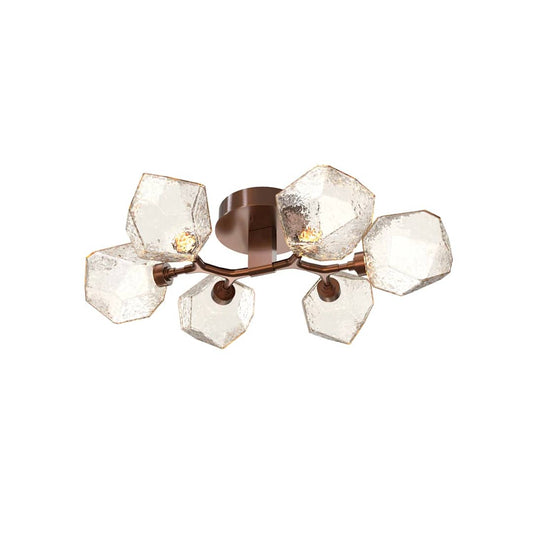 Gem 6 Light 36" Wide LED Semi-Flush Ceiling Fixture - 2700K