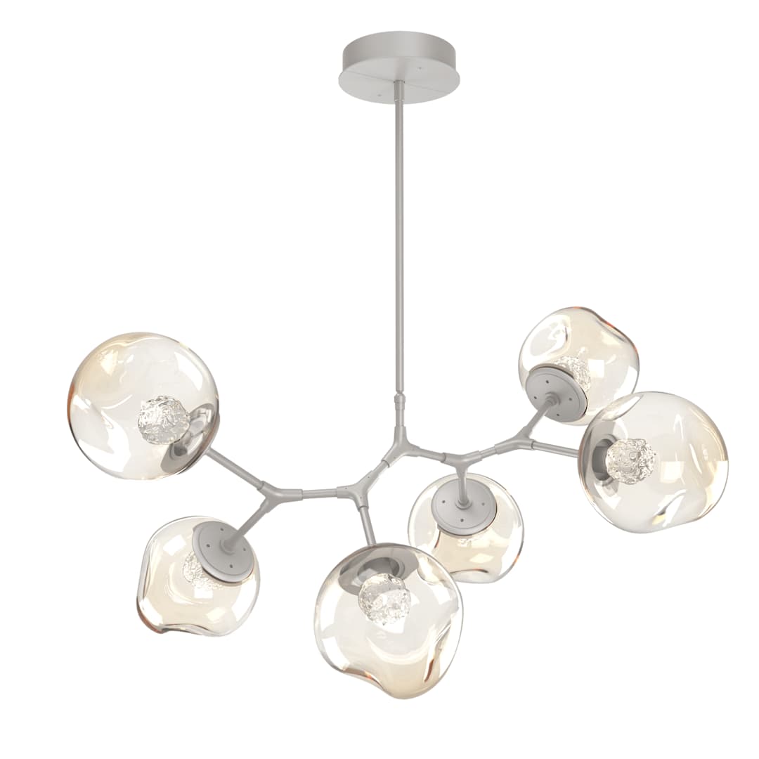 Luna 37" Wide LED Crystal Abstract Chandelier