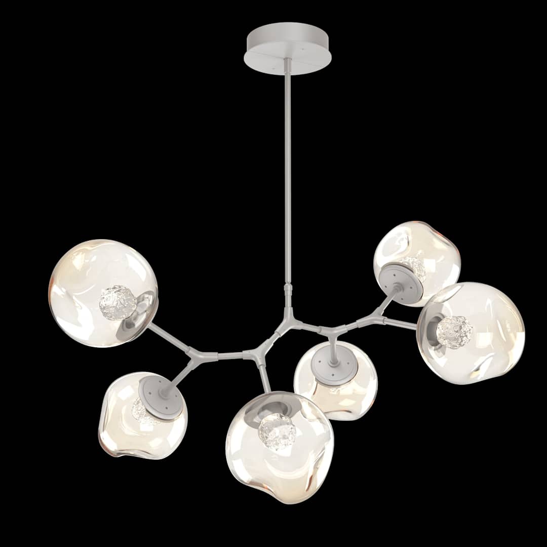Nebula 6 Light 38" Wide LED Abstract Chandelier - 3000K