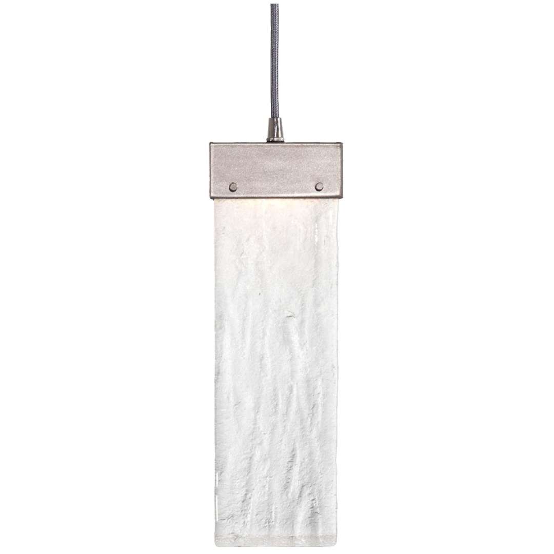 Parallel 48" Wide Artisan Crafted LED Linear Suspension with Hand Textured Glass