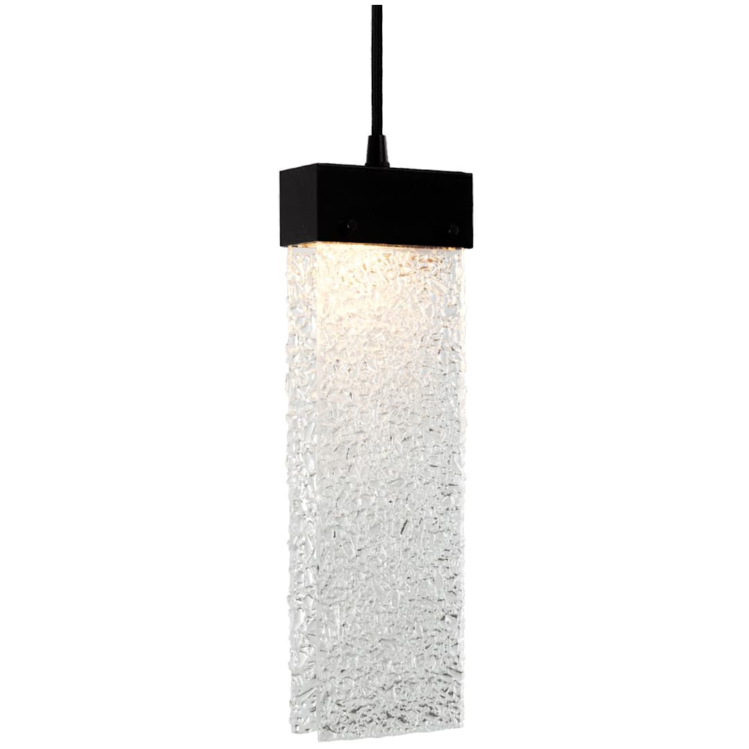 Parallel 33" Wide Artisan Crafted LED Chandelier with Hand Textured Glass