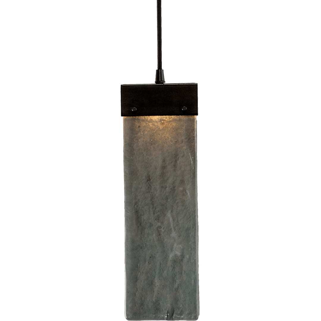 Parallel 24" Wide Artisan Crafted LED Chandelier with Hand Textured Glass