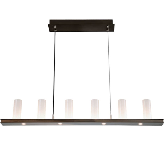 Carlyle 44" Wide Artisan Crafted 10 Light LED Linear Chandelier