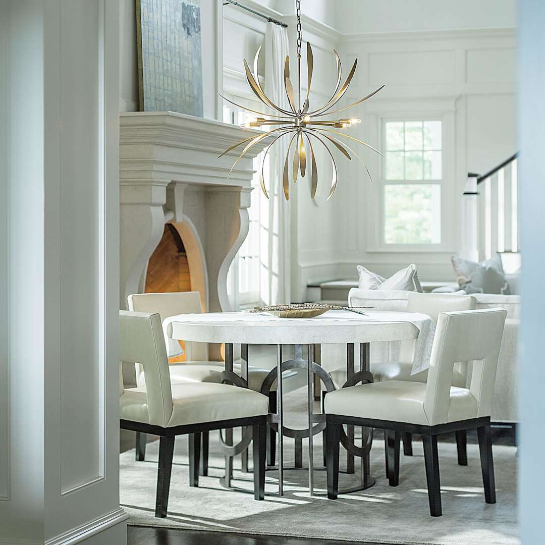Dahlia 6 Light 33" Wide Taper Candle Style Chandelier