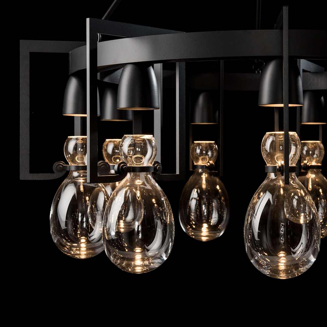 Apothecary 9 Light 35" Wide Chandelier