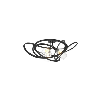 Nest 3 Light 38" Wide Semi-Flush Ceiling Fixture