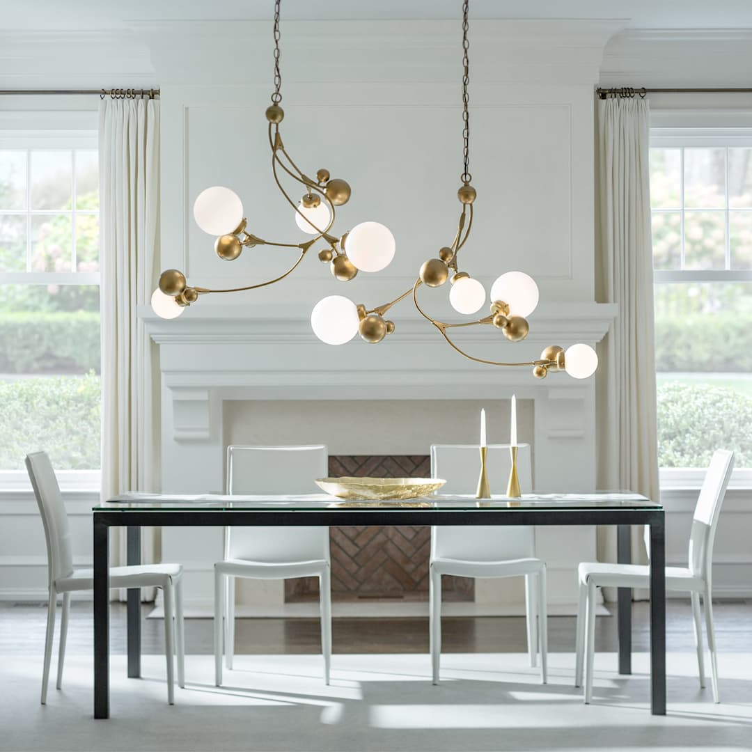Sprig 4 Light 42" Wide Abstract Chandelier