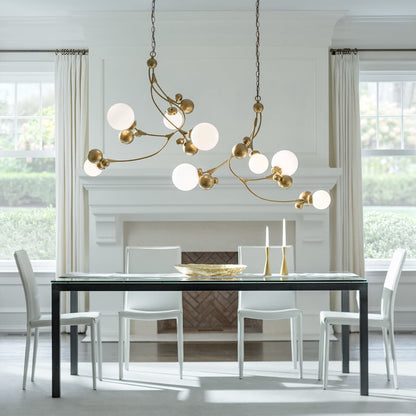 Sprig 4 Light 42" Wide Abstract Chandelier