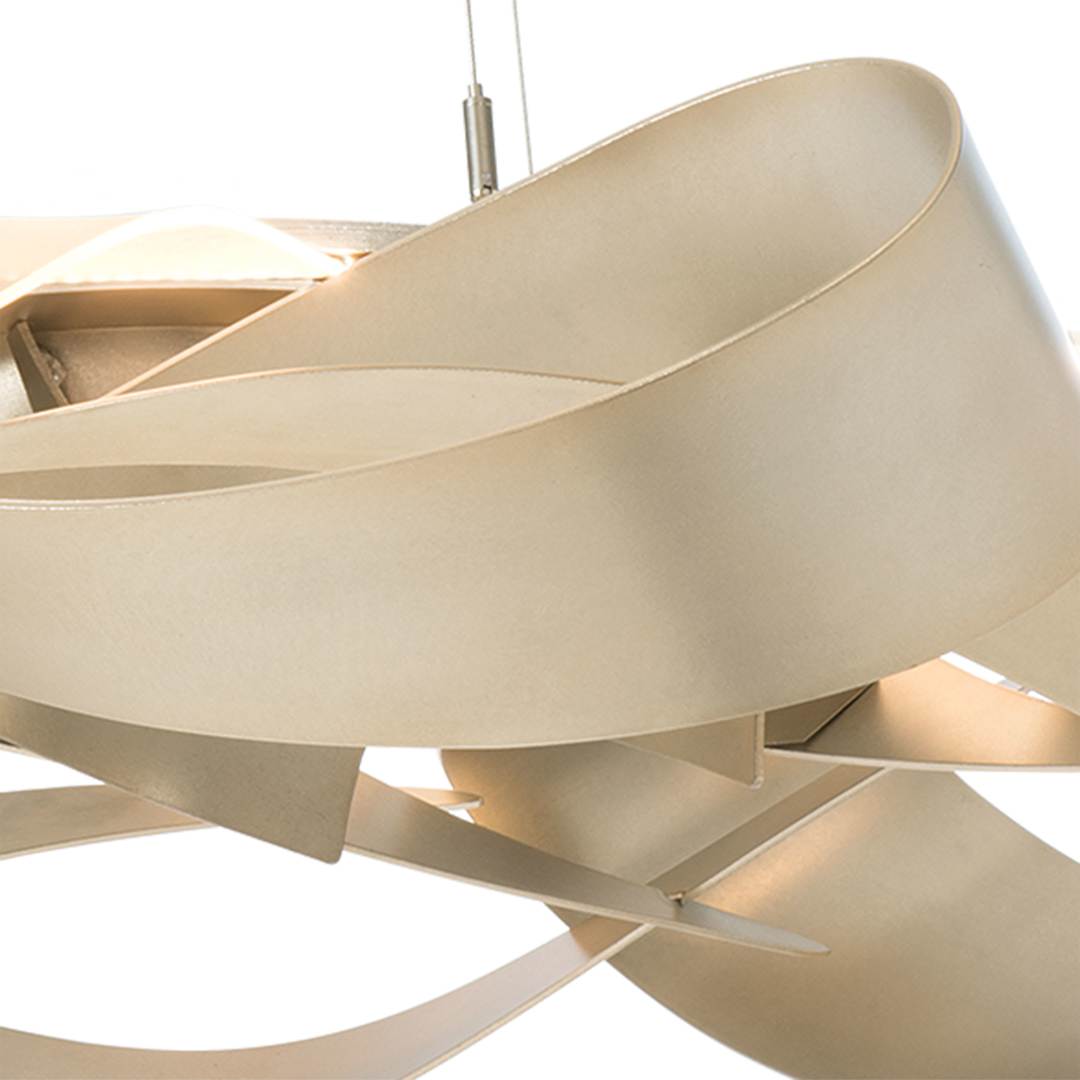 Flux 39" Wide LED Abstract Chandelier