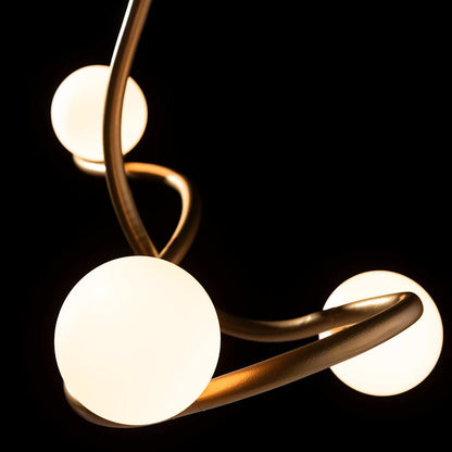 Slide 3 Light 45" Wide Abstract Linear Chandelier