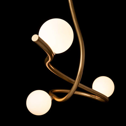 Slide 3 Light 45" Wide Abstract Linear Chandelier