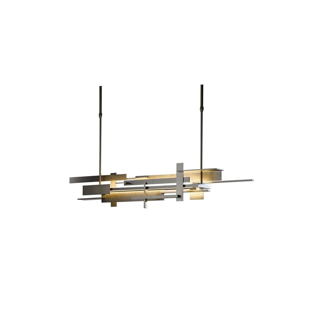 Planar 42" Wide LED Abstract Long Orientation Chandelier