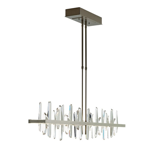 Solitude 52" Wide LED Crystal Linear Chandelier