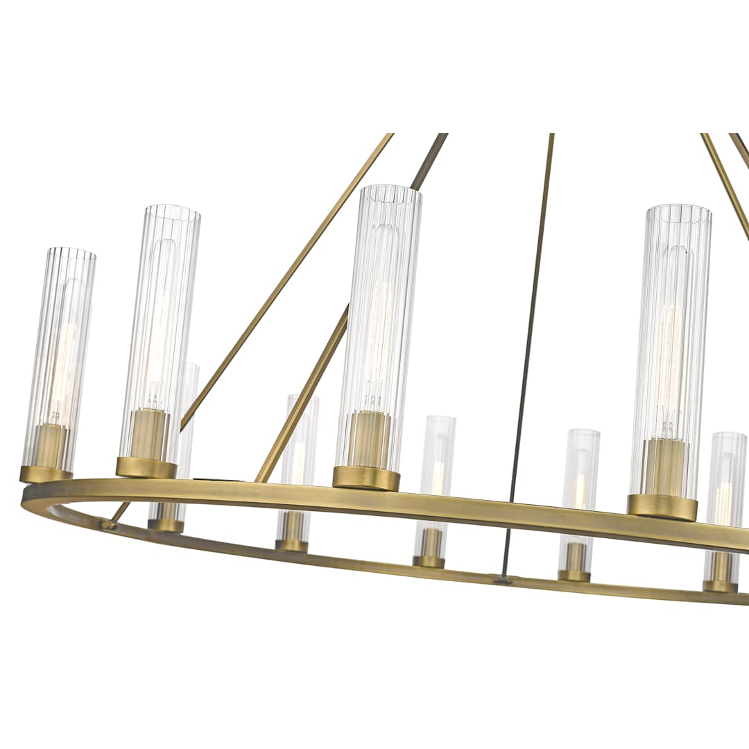 Hartman 15 Light 60" Wide Pillar Candle Ring Chandelier