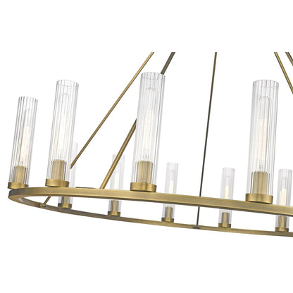 Hartman 15 Light 60" Wide Pillar Candle Ring Chandelier