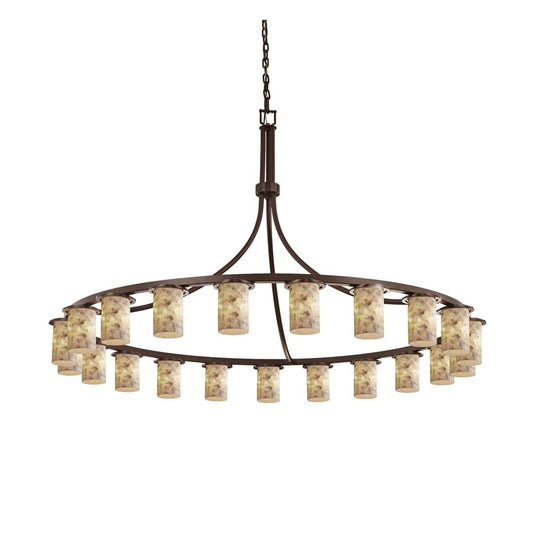 Alabaster Rocks! 21 Light 60" Wide LED Chandelier