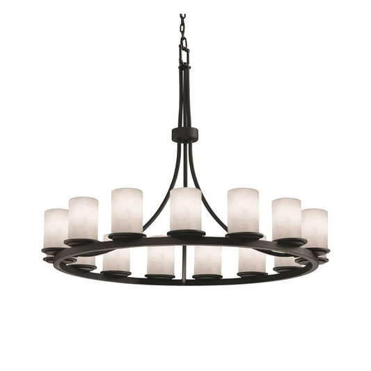 Clouds 15 Light 42" Wide LED Pillar Candle Chandelier