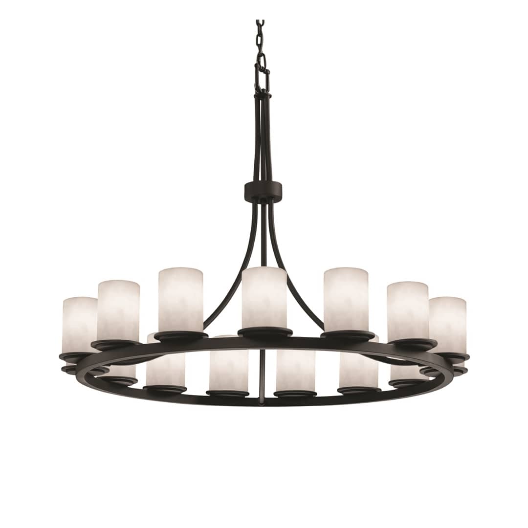 Clouds 21 Light 60" Wide LED Pillar Candle Chandelier