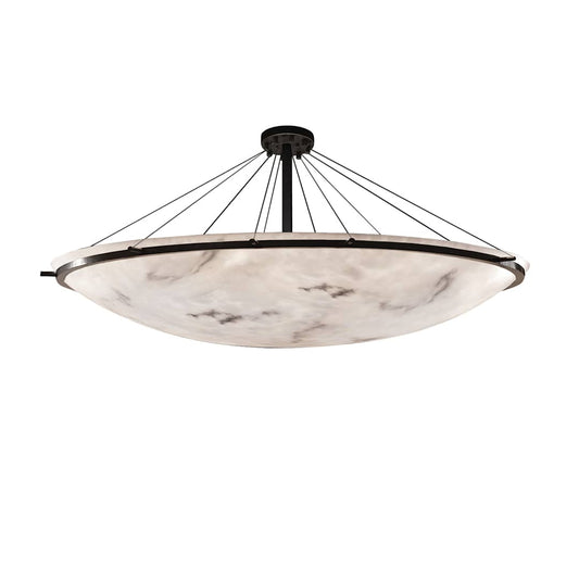 Lumenaria 75" Wide Ring 16 Light Single Tier Bowl Shaped Chandelier
