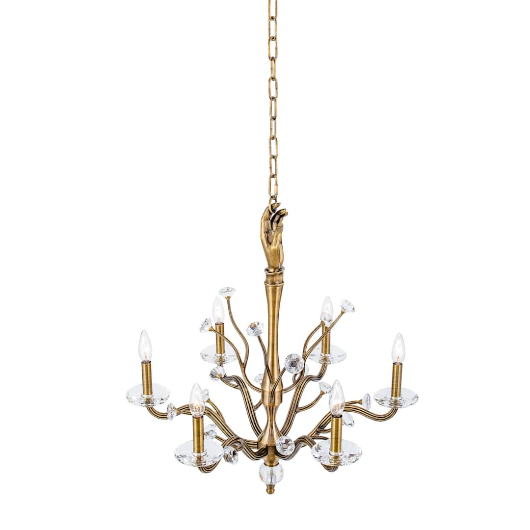Venus 6 Light 26" Wide Crystal Candle Style Chandelier