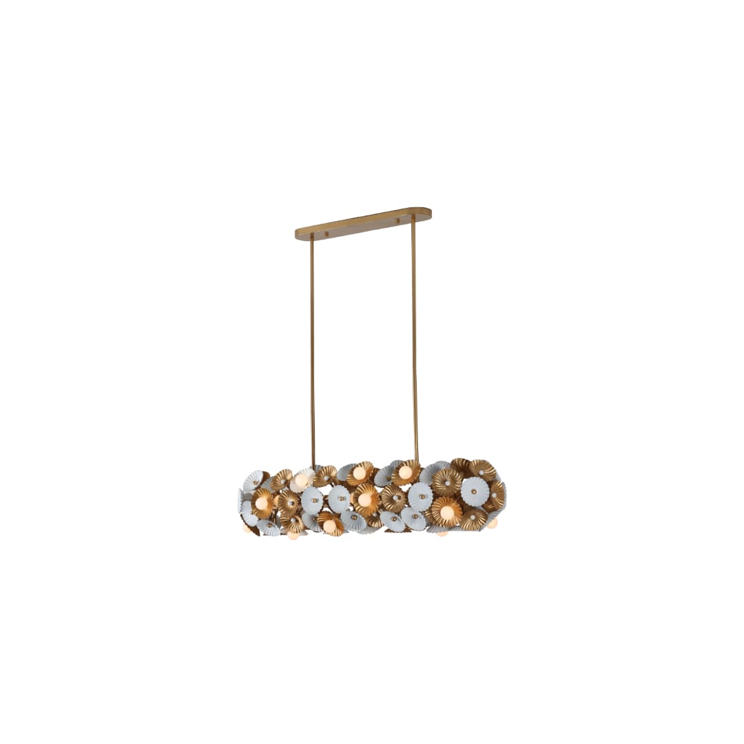 Damask 24 Light 48" Wide Linear Chandelier