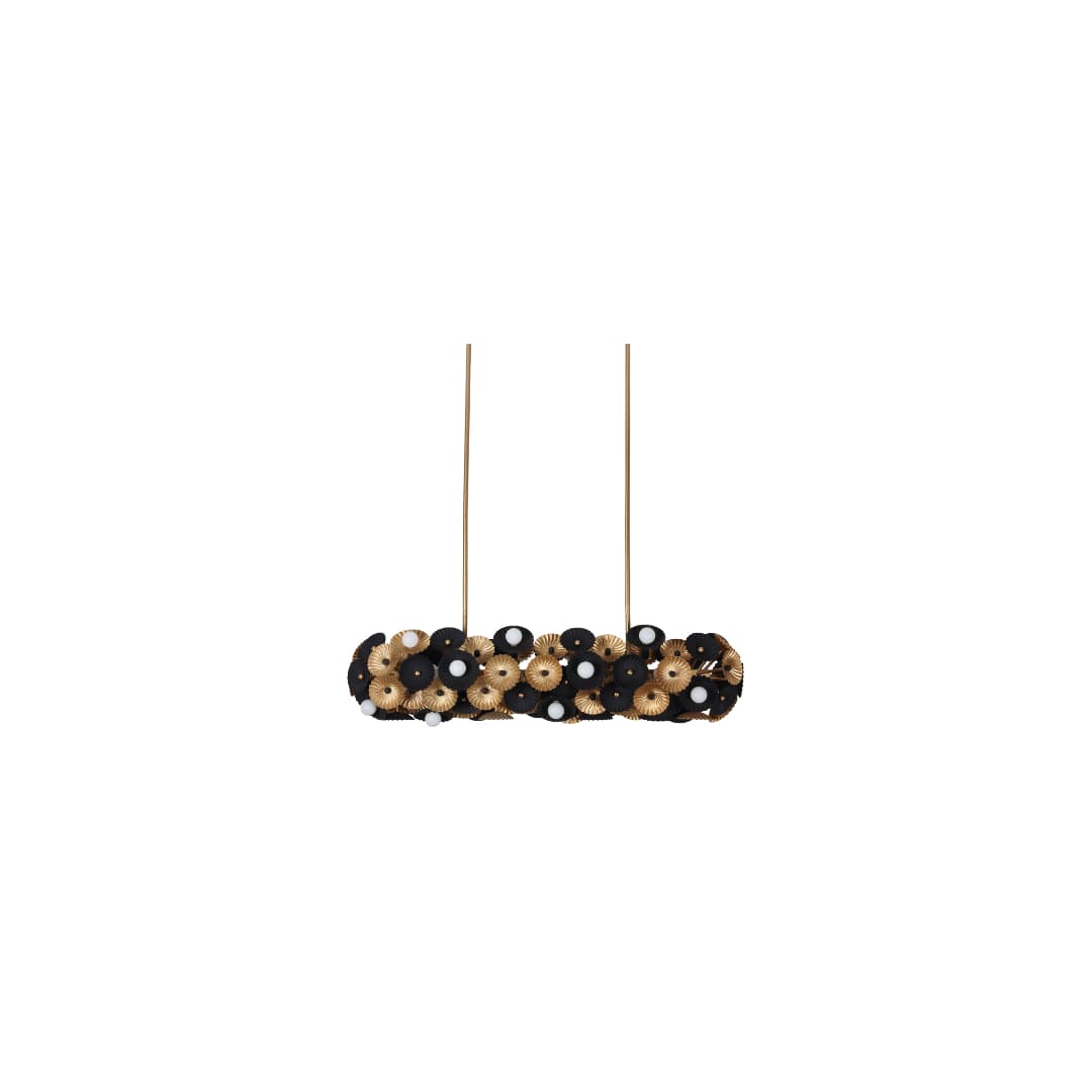 Damask 24 Light 48" Wide Linear Chandelier