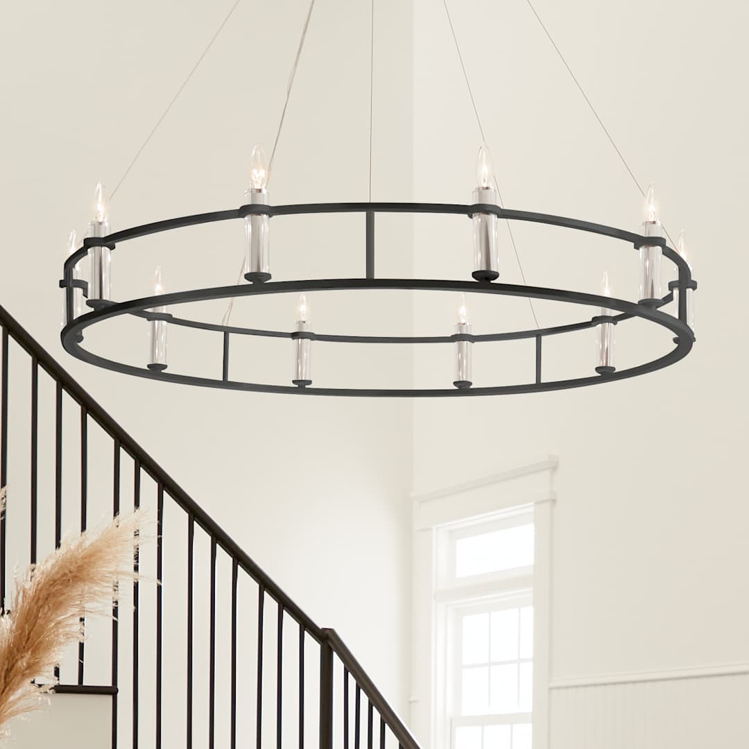 Rosalind 10 Light 50" Wide Crystal Candle Style Chandelier