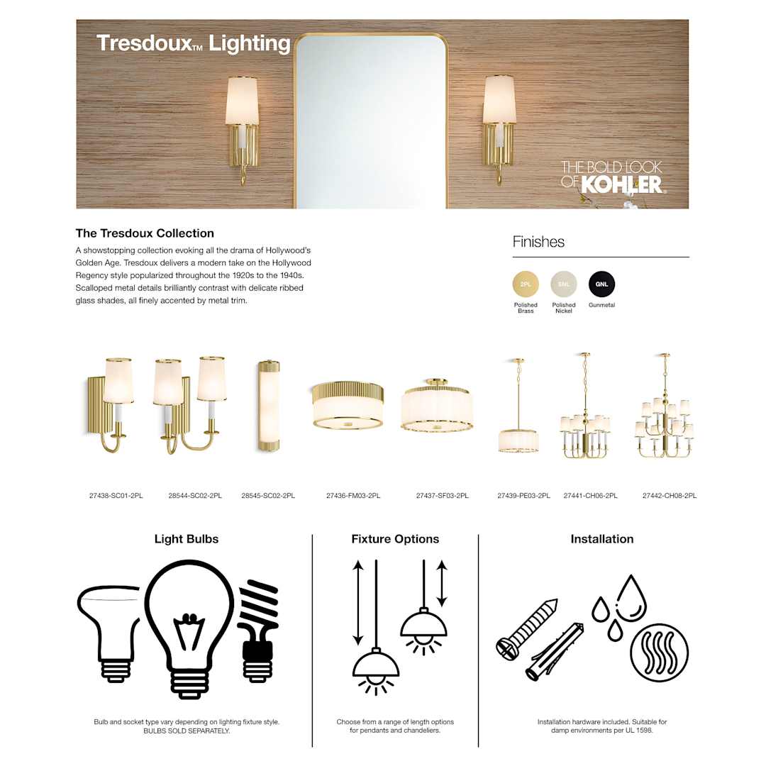 Tresdoux 6 Light 24" Wide Chandelier