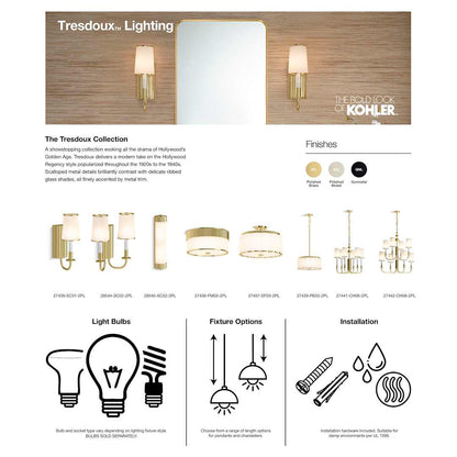 Tresdoux 6 Light 24" Wide Chandelier