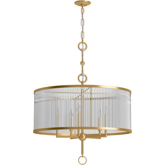 Terret 5 Light 29" Wide Taper Candle Drum Chandelier