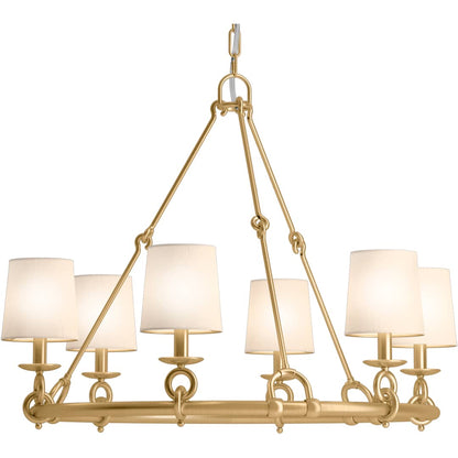 Terret 6 Light 36" Wide Taper Candle Ring Chandelier
