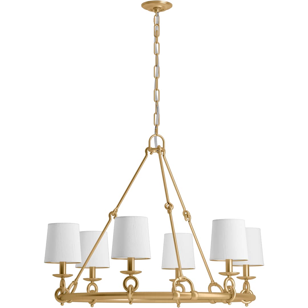 Terret 6 Light 36" Wide Taper Candle Ring Chandelier
