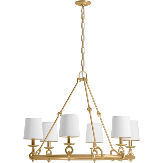 Terret 6 Light 36" Wide Taper Candle Ring Chandelier