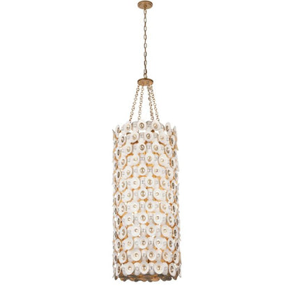 Niu 12-Light Foyer Pendant in Fawn Gold