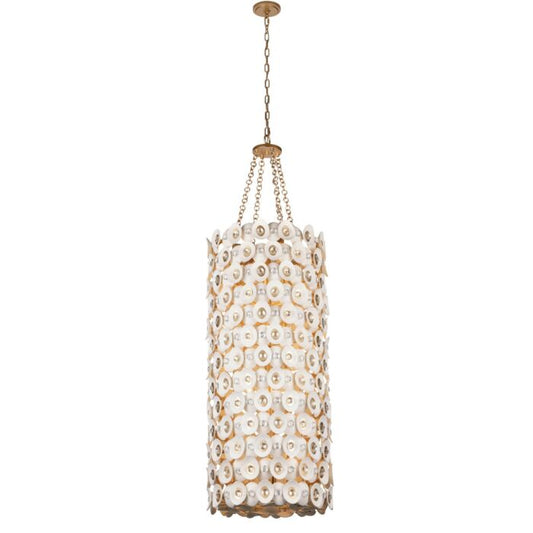 Niu 12-Light Foyer Pendant in Fawn Gold