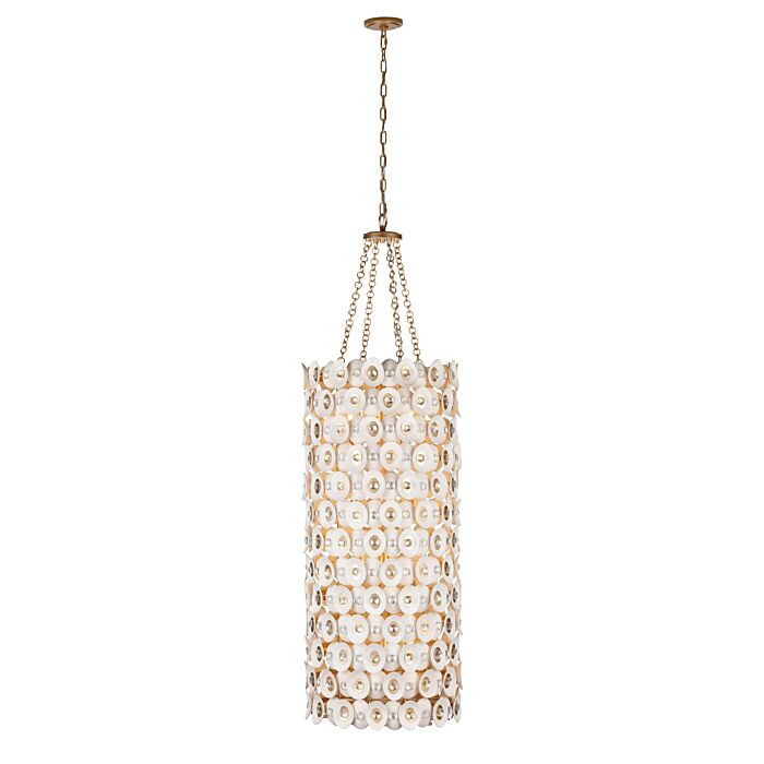 Niu 12-Light Foyer Pendant in Fawn Gold