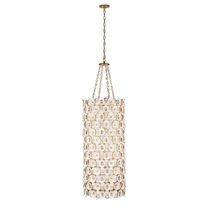 Niu 12-Light Foyer Pendant in Fawn Gold